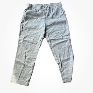 32 Degrees Cool Ladies' Stretch Linen Blend Pants Sage Large